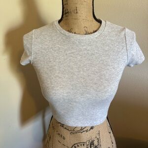 Garage Light Gray Women's Crop Top